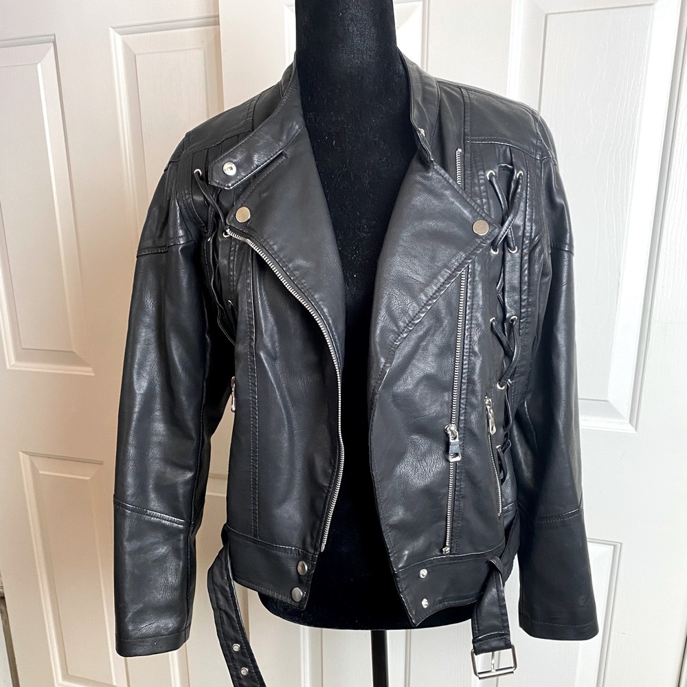 Faux Leather Jacket